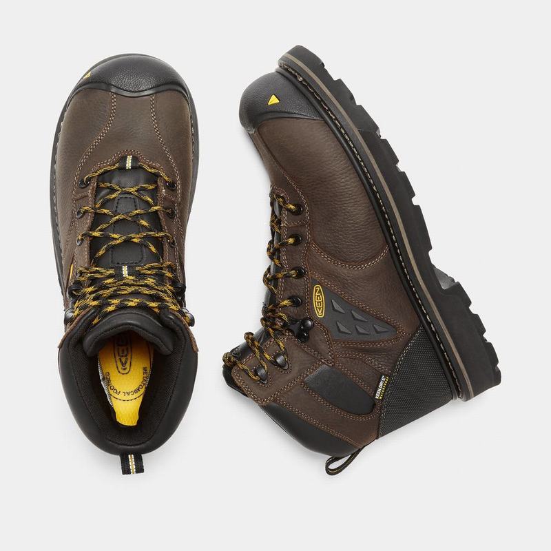 Keen Tacoma Waterproof Composite Toe - Erkek Iş Botu - Koyu Kahverengi - Türkiye (745283BPD)